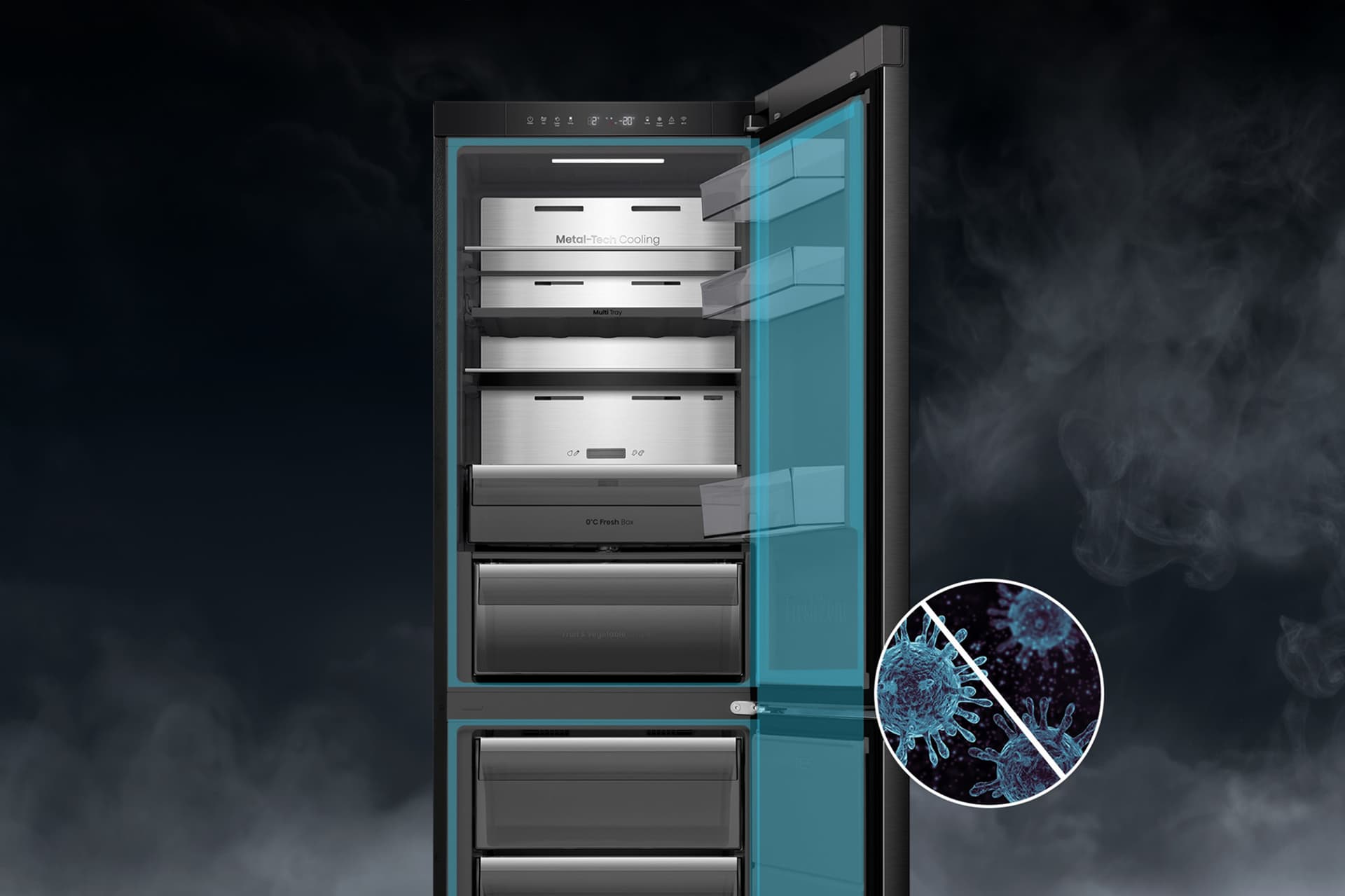 Уничтожает до 99,9% бактерий